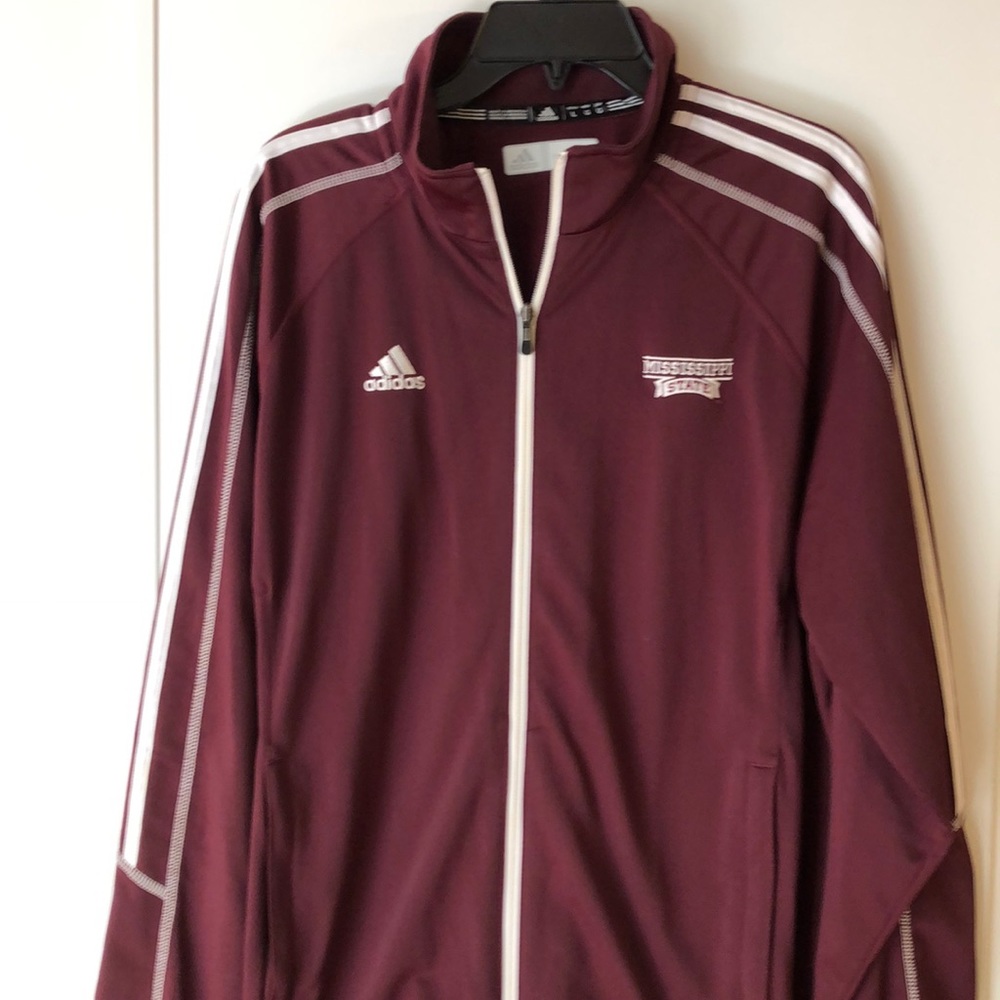 Adidas Mississippi State Zip-Up Sweatshirt Lg